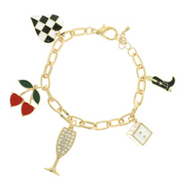 HIGH ROLLER THEME CHARM BRACELET